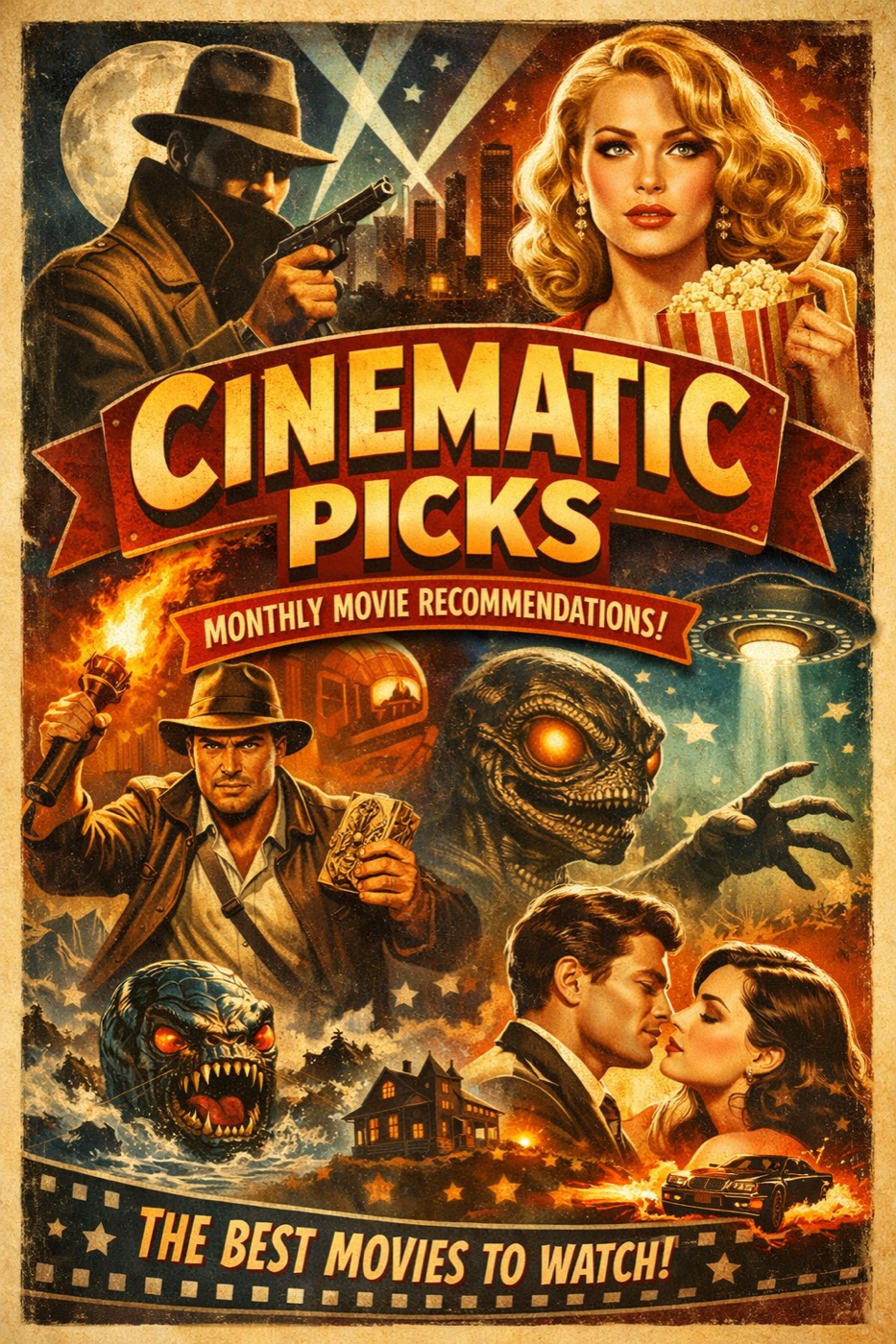 Vintage Cinematic Picks movie poster.